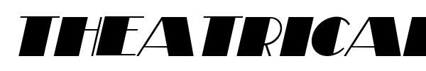 Theatrical font preview